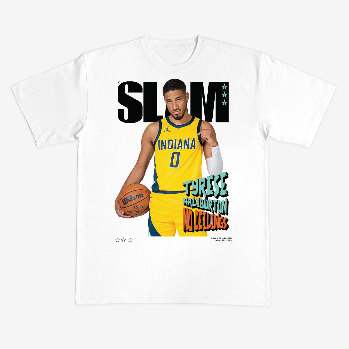 SLAM Cover Tyrese Haliburton Basketball T-Shirt 90s NBA Vintage Aesthetic Merch Game Day Gear