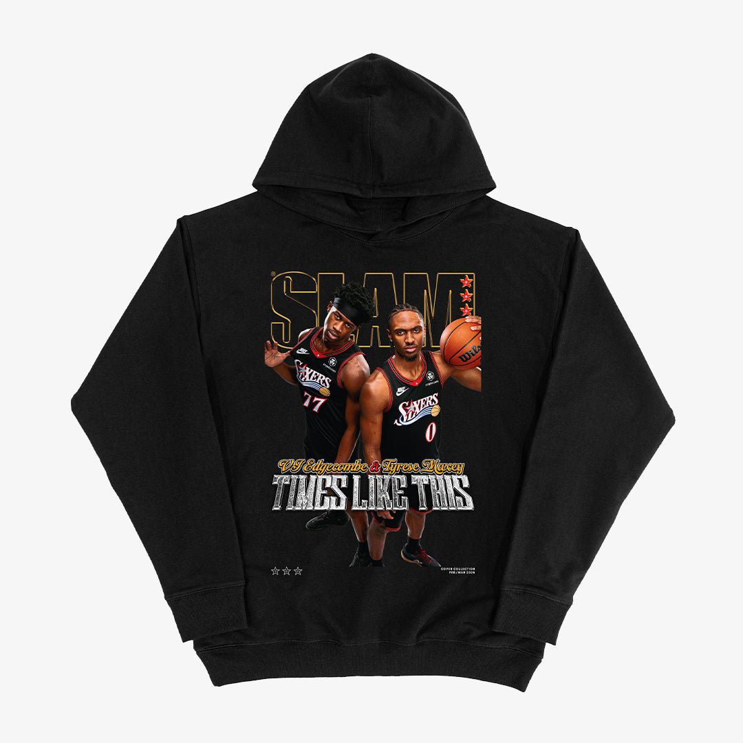 SLAM Cover Tyrese Maxey And VJ Edgecombe Hoodie Basketball Clothing Game Day Gift For Father's Day
