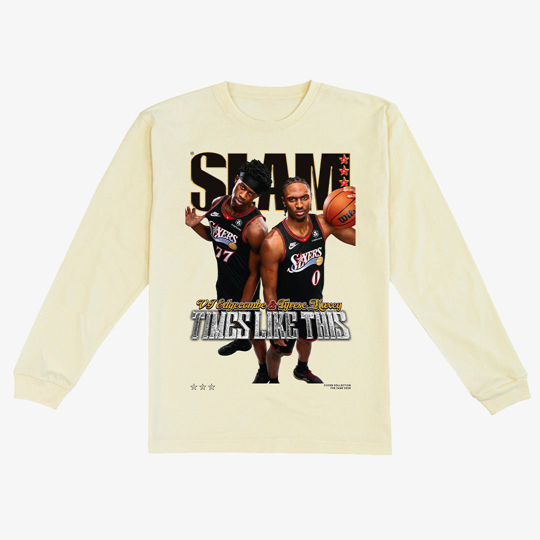 SLAM Cover Tyrese Maxey And VJ Edgecombe Long Sleeve Shirt Basketball Clothing Gift For Girlfriend