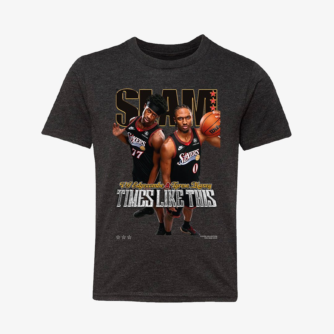 SLAM Cover Tyrese Maxey And VJ Edgecombe T-Shirt Basketball Lover Shirt Unique Fan Gift