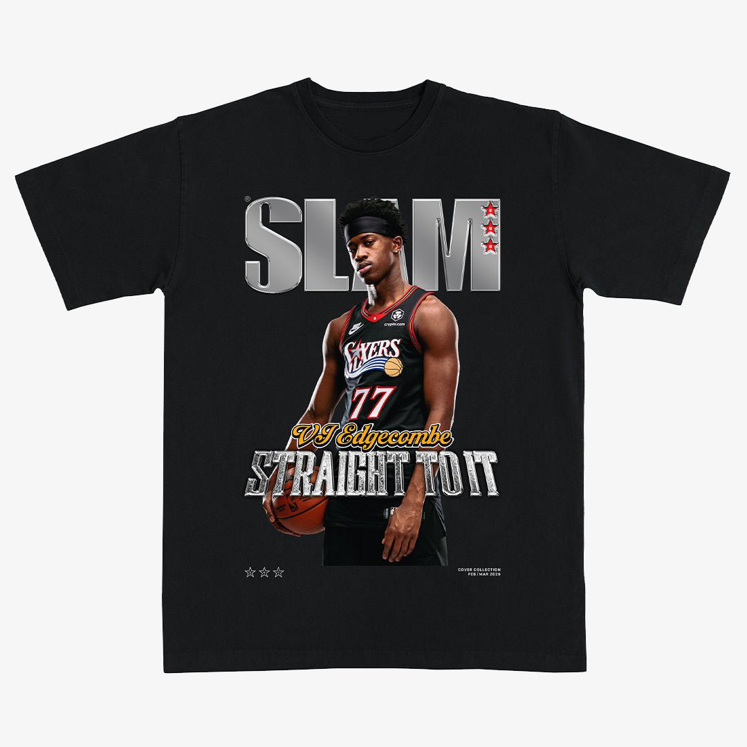 SLAM Cover VJ Edgecombe Basketball T-Shirt 90s NBA Vintage Aesthetic Tee Fan Gear