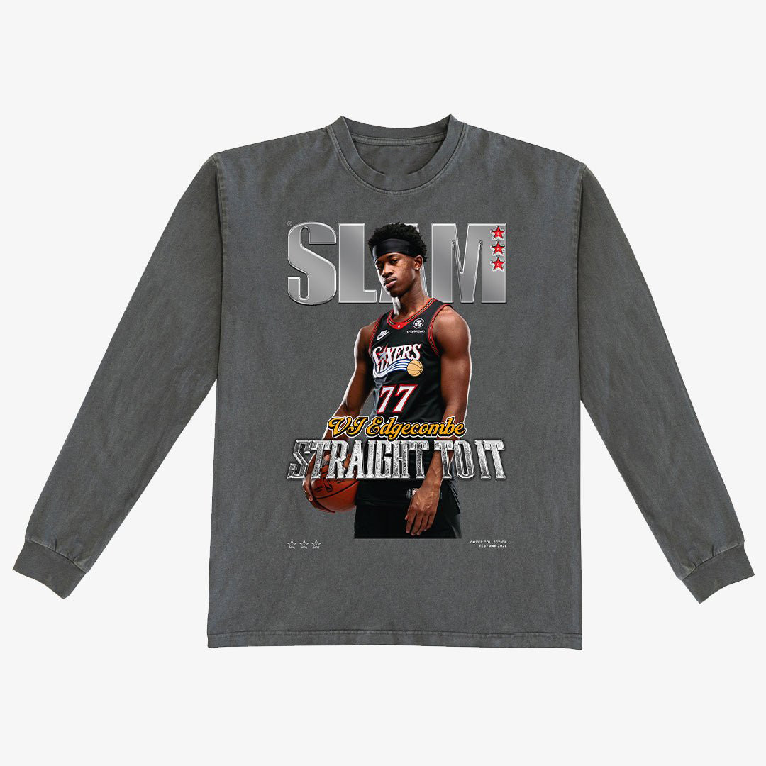SLAM Cover VJ Edgecombe Long Sleeve Shirt Philadelphia 76ers Apparel Basketball Gear