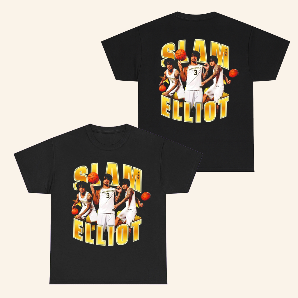 SLAM Elliot Cadeau 3 T-Shirt Michigan Basketball Merch Best Gifts For Fans