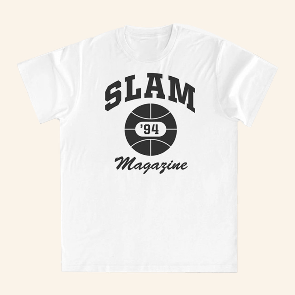 Slam Goods Merch Slam Retro Logo Heritage White T-Shirt Gifts For Him Slam Goods Merch Slam Retro Logo Heritage White T-Shirt Gifts For Him