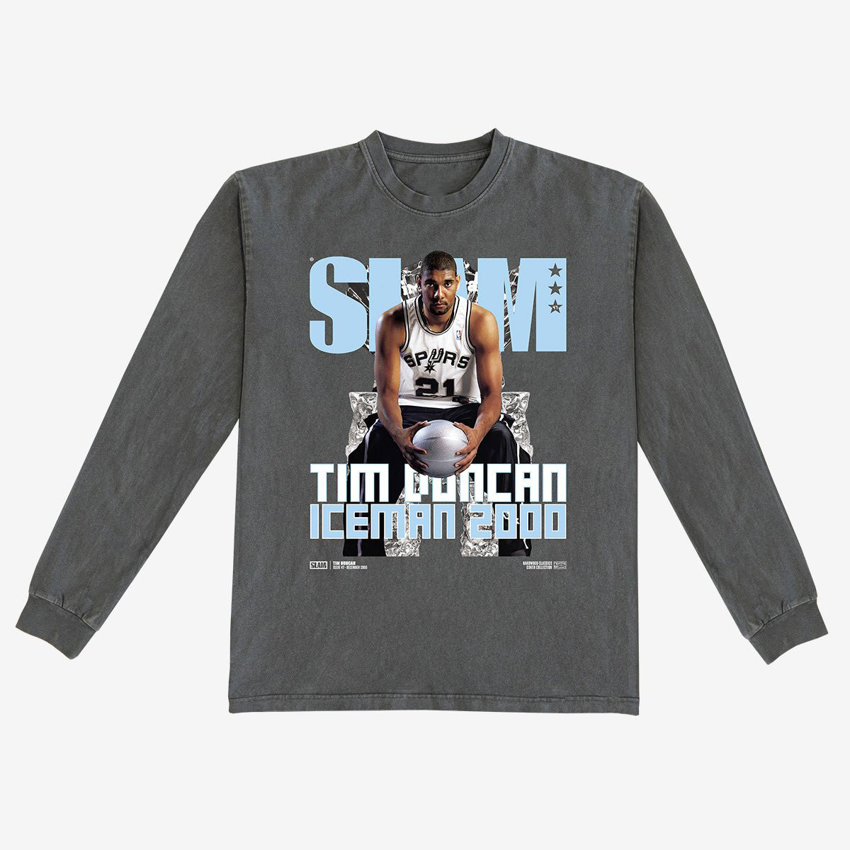 SLAM Hardwood Classics Cover Tim Duncan Long Sleeve Shirt Basketball Apparel Tim Duncan Lover Gift