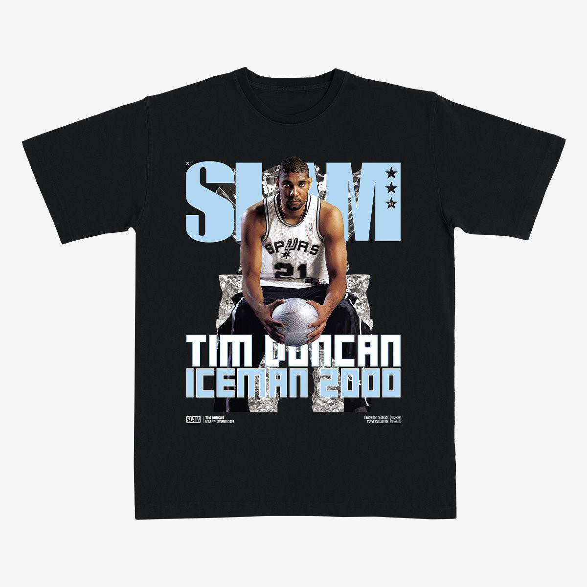 SLAM Hardwood Classics Cover Tim Duncan T-Shirt Basketball Clothes Tim Duncan Fan Gift