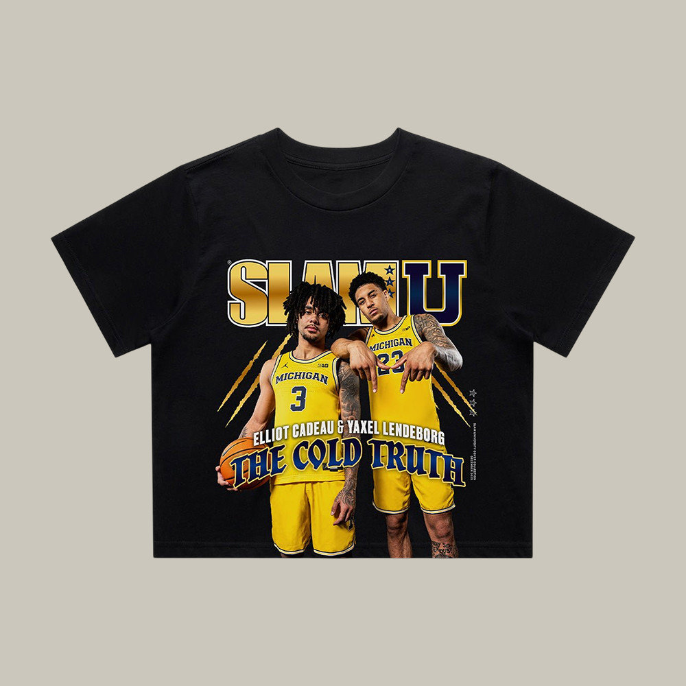 SLAM Lendeborg & Cadeau Basketball Crop Top March Madness 2026 Final Four Shirt Gift For Wife