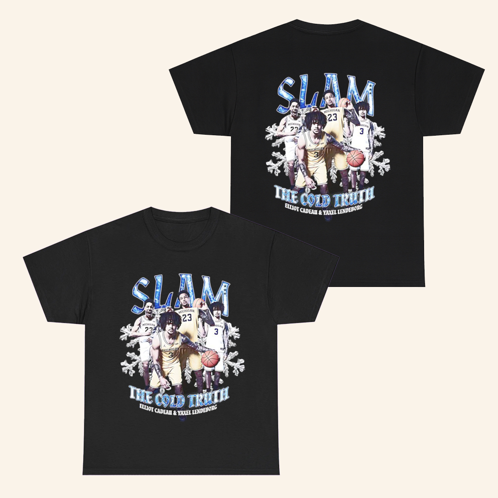 SLAM The Cold Truth Yaxel Lendeborg And Elliot Cadeau T-Shirt Michigan Basketball Merch Gifts SLAM The Cold Truth Yaxel Lendeborg And Elliot Cadeau T-Shirt Michigan Basketball Merch Gifts