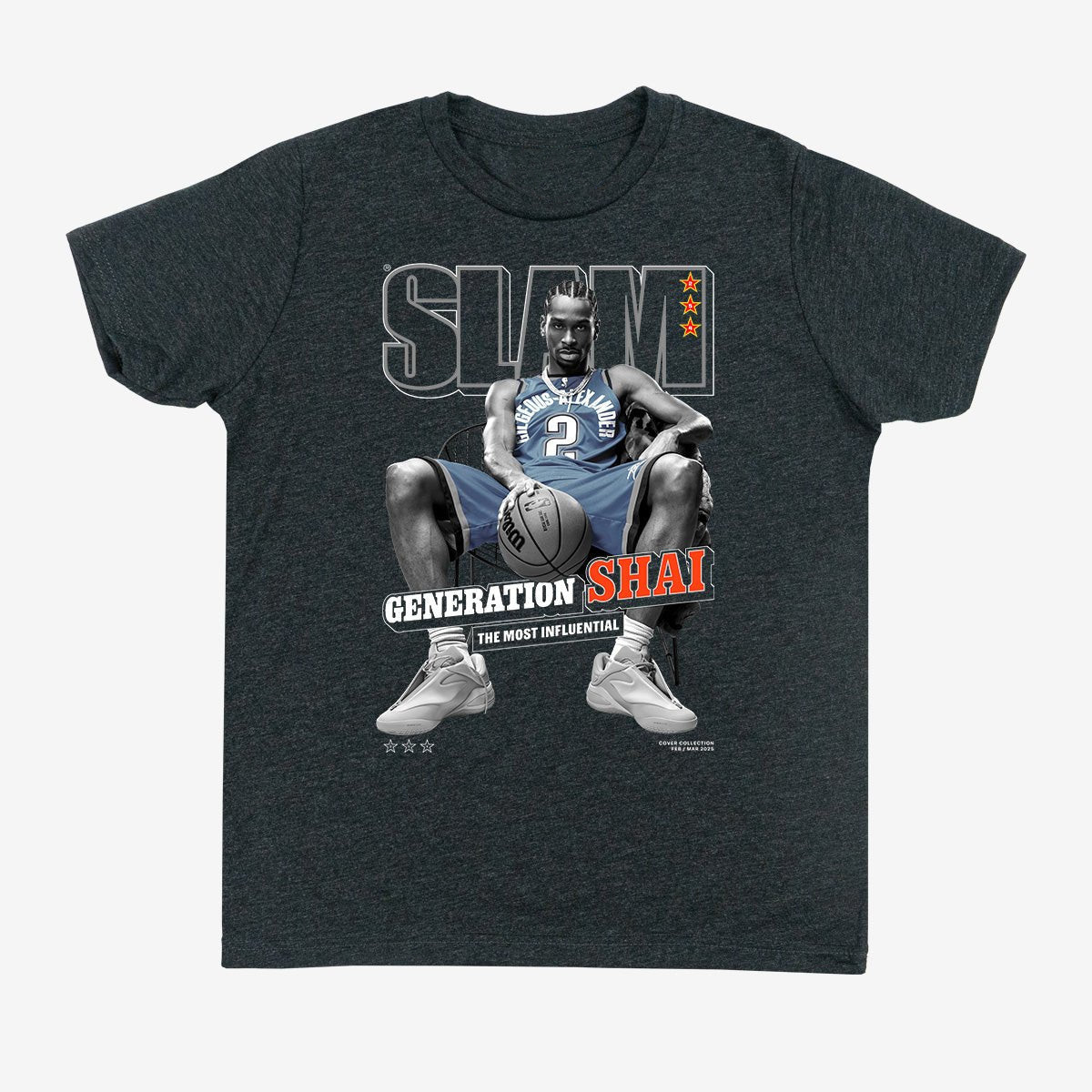 SLAM Youth Cover Shai Gilgeous Alexander T-Shirt Basketball Clothes Best Gift For Father's Day