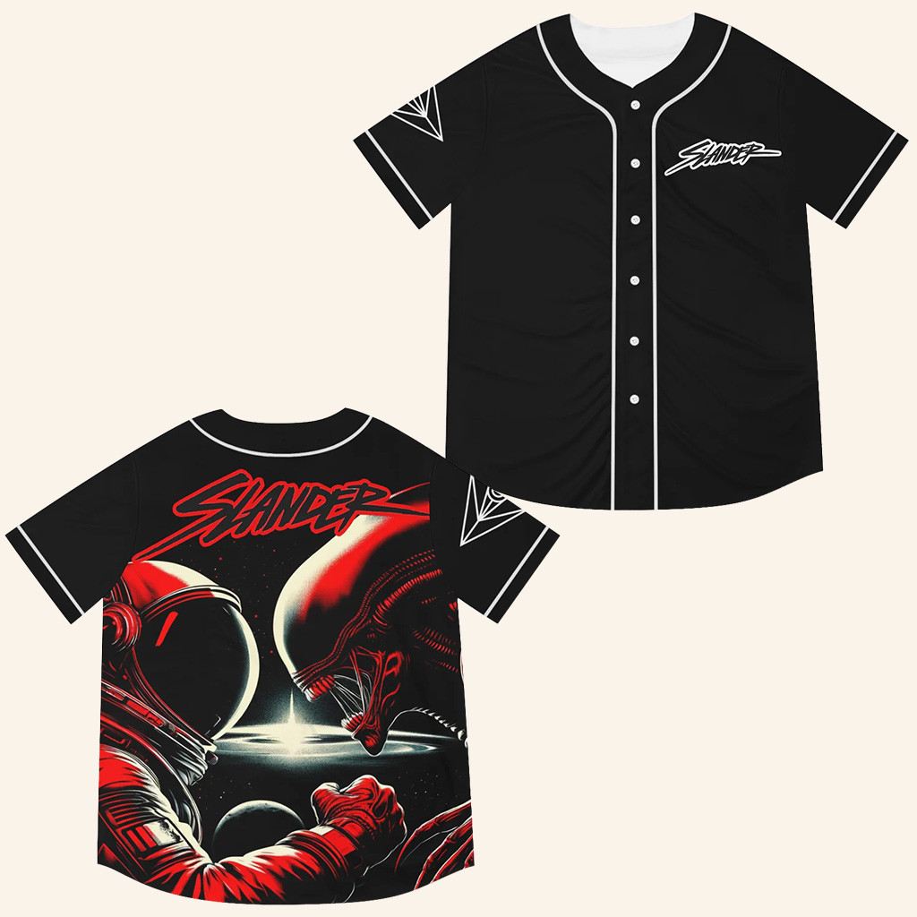 Slander Merch Slander EDM Rave Jersey Astronaut Vs Alien Jersey Best Gifts For DJ Fan