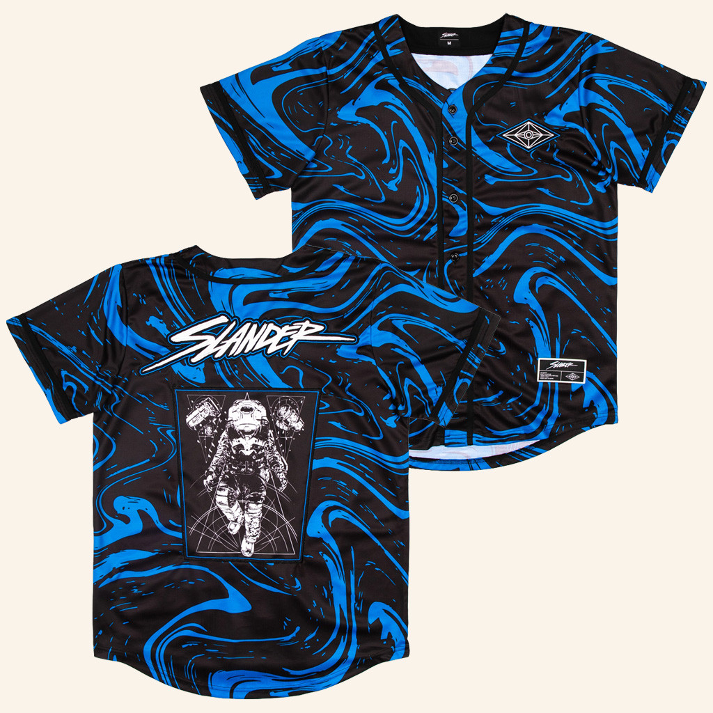 Slander Merch Spaceman Jersey Blue Marble Christmas Gifts For Him