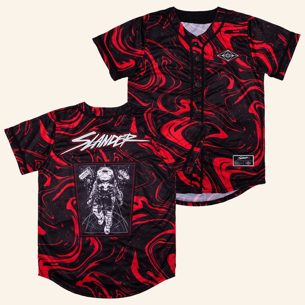 Slander Merch Spaceman Jersey Red Marble Birthday Gift For Husband Slander Merch Spaceman Jersey Red Marble Birthday Gift For Husband