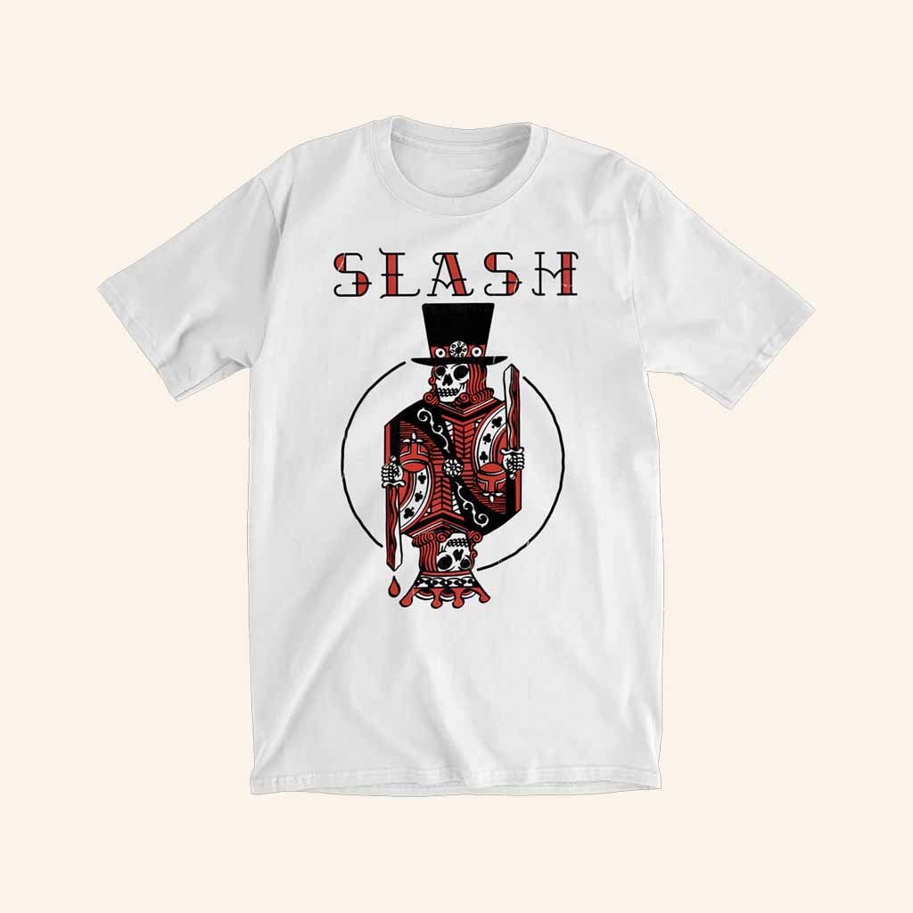 Slash Merch Royalty Tour White T-Shirt Christmas Gifts For Boyfriend Slash Merch Royalty Tour White T-Shirt Christmas Gifts For Boyfriend