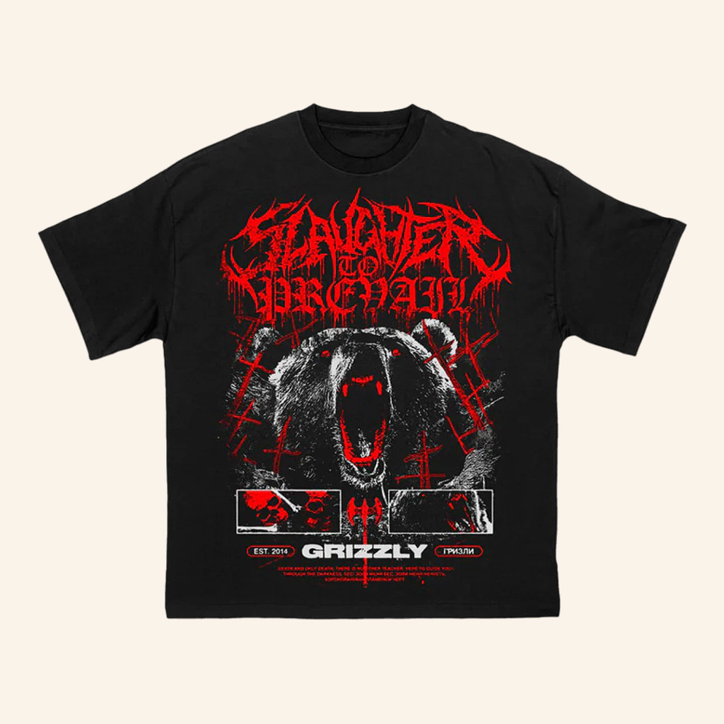 Slaughter To Prevail Merch Slaughter To Prevail Grizzly 2 T-Shirt Gifts For Music Lovers