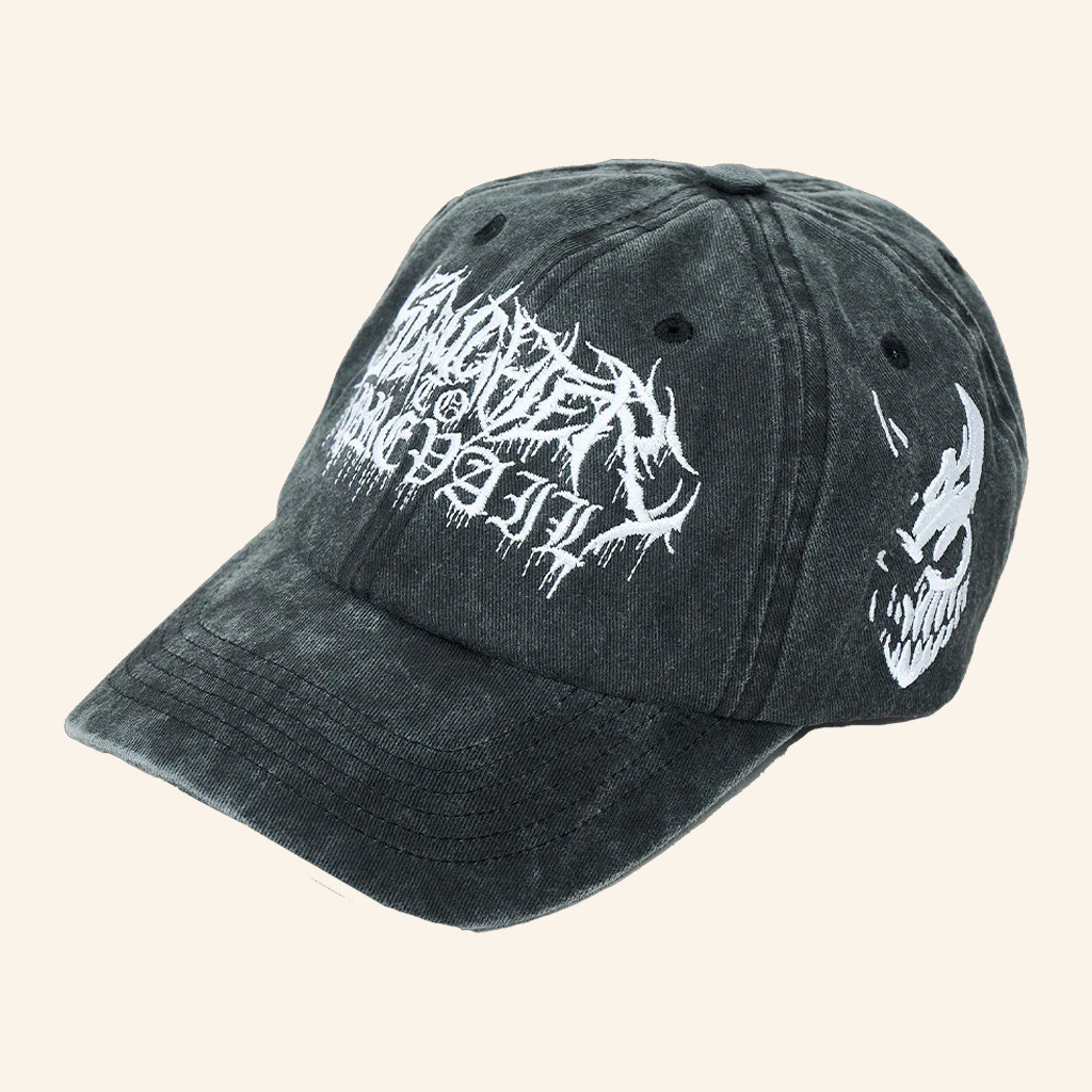 Slaughter To Prevail Merch Slaughter To Prevail Mask Logo Embroidered Hat Gifts For Dad