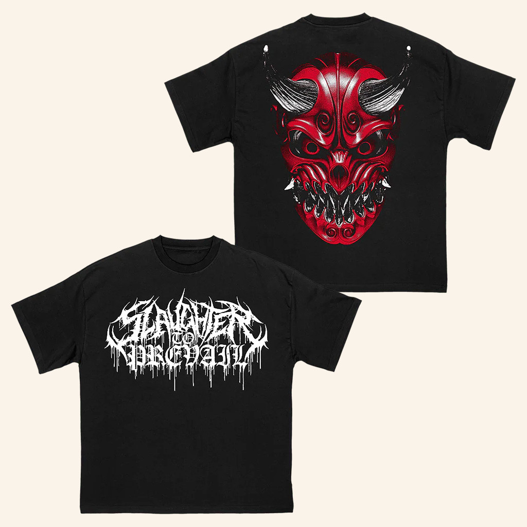 Slaughter To Prevail Merch Slaughter To Prevail Oni Red T-Shirt Gifts For Husband Slaughter To Prevail Merch Slaughter To Prevail Oni Red T-Shirt Gifts For Husband