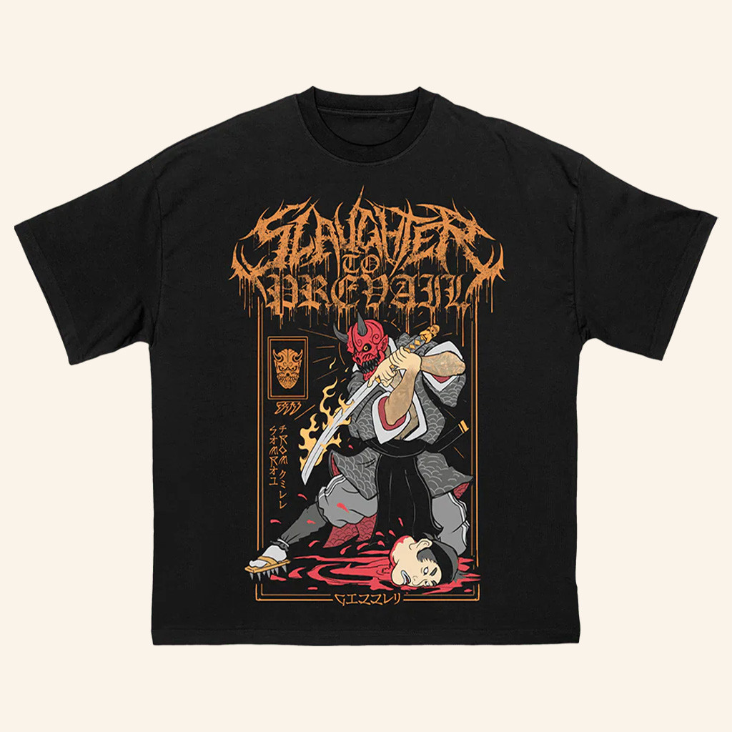 Slaughter To Prevail Merch Slaughter To Prevail Samurai T-Shirt Gifts For Father