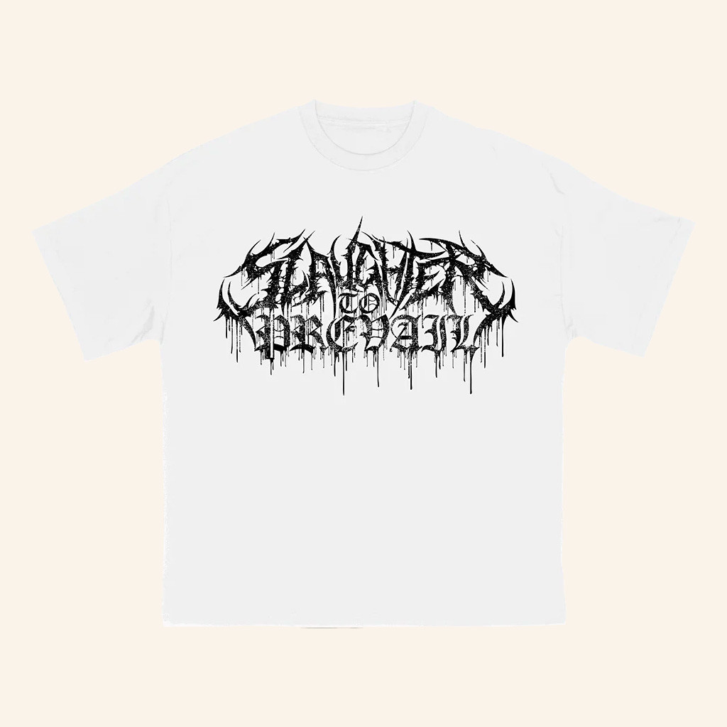 Slaughter To Prevail Merch Slaughter To Prevail White Logo Mask White T-Shirt Present For Him Slaughter To Prevail Merch Slaughter To Prevail White Logo Mask White T-Shirt Present For Him