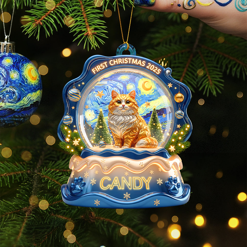 Slay Cat Christmas Ornament Personalized Gifts For Cat Lovers - Holiday Season Gift Idea