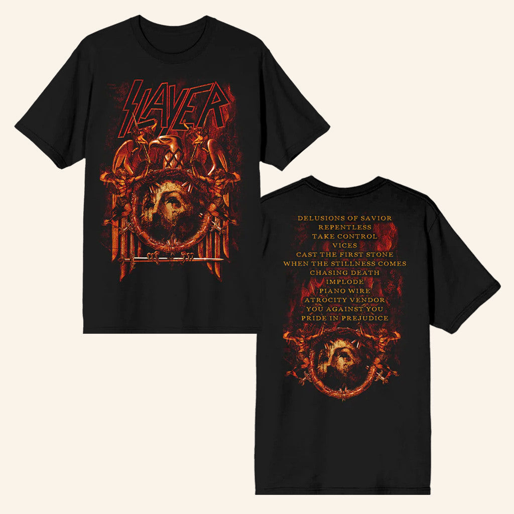 Slayer Merch Repentless Tracklist T-Shirt Gifts For Father Slayer Merch Repentless Tracklist T-Shirt Gifts For Father