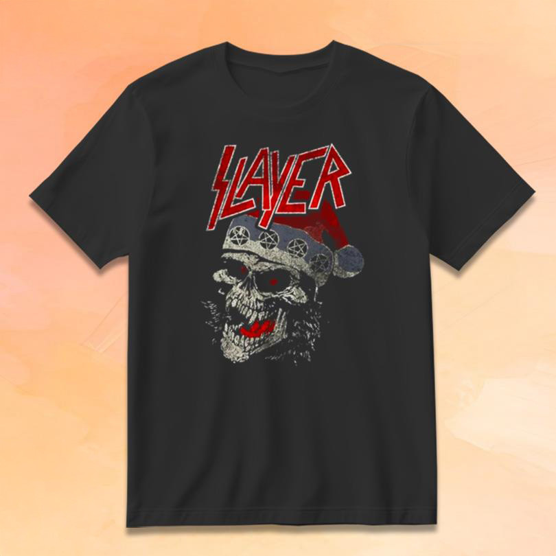 Slayer Skull Christmas 2025 Shirt Slayer Merch Xmas Gifts Ideas For Music Lovers