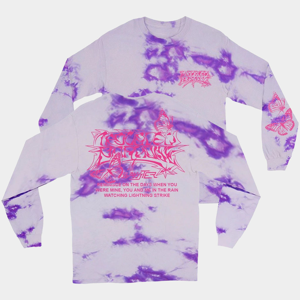 Slayyyter Merch 2026 The Troubled Paradise Tie Dye Long Sleeve Shirt Gifts For Music Fans