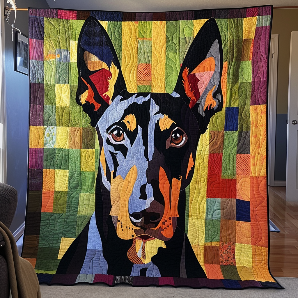 Sleek and Strong Quilted Blanket Xmas Present For Dog Lovers