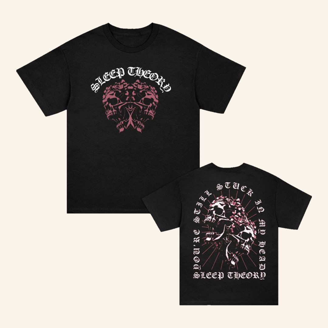 Sleep Theory Merch Dual Skulls Shirt Black Gifts For Rock Lovers Sleep Theory Merch Dual Skulls Shirt Black Gifts For Rock Lovers