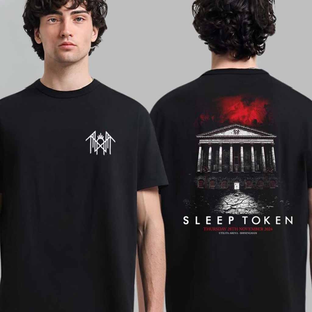 Sleep Token 2024 United Kingdom Tour Exclusive Merch Tee For Birmingham At Utilita Arena On 28 November 2024 T-Shirt Sleep Token Merch