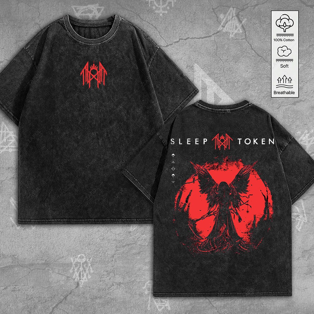 Sleep Token 2D Washed Cotton T-Shirt Presents For Music Lovers
