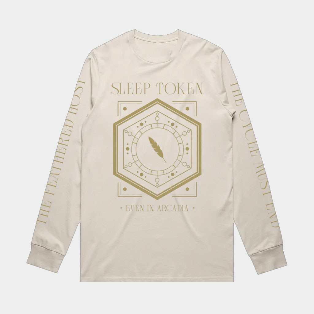 Sleep Token EU Merch Even In Arcadia Feathered Long Sleeve T-Shirt Sleep Token Shirt For Fans-1 Sleep Token EU Merch Even In Arcadia Feathered Long Sleeve T-Shirt Sleep Token Shirt For Fans-1