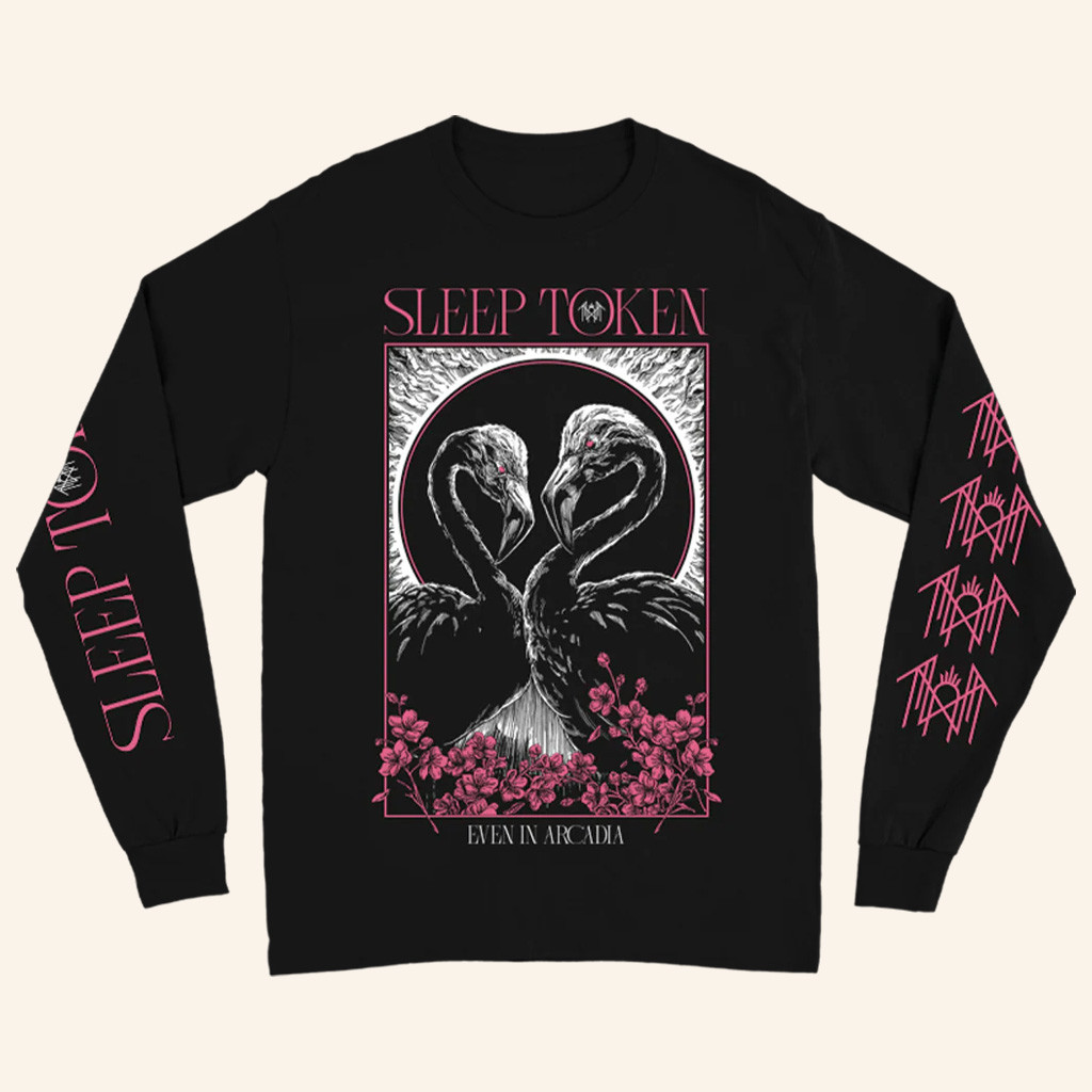 Sleep Token Merch EIA Pop Up Dueling Flamingo Long Sleeve T-Shirt Gifts For Fans