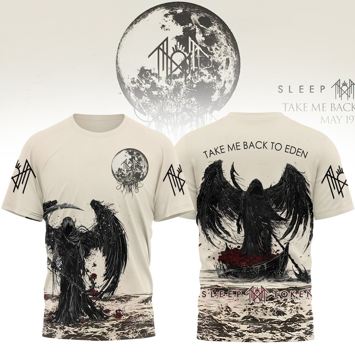 Sleep Token Merch T-Shirt Take Me Back To Eden Sleep Token Fan Merchandise Gifts