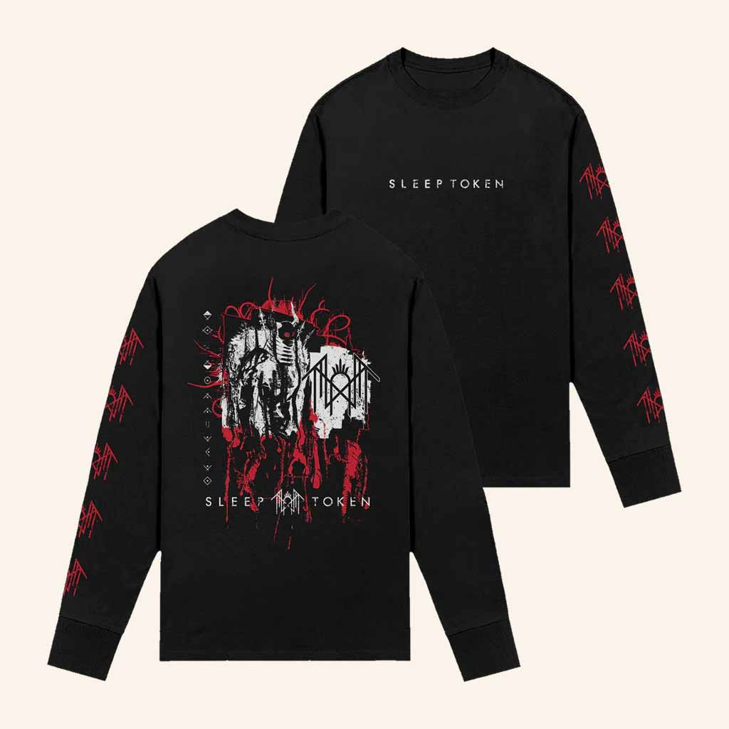 Sleep Token Merch The Summoning Thrashed Long Sleeve Shirt Christmas Ideas For Husband Sleep Token Merch The Summoning Thrashed Long Sleeve Shirt Christmas Ideas For Husband
