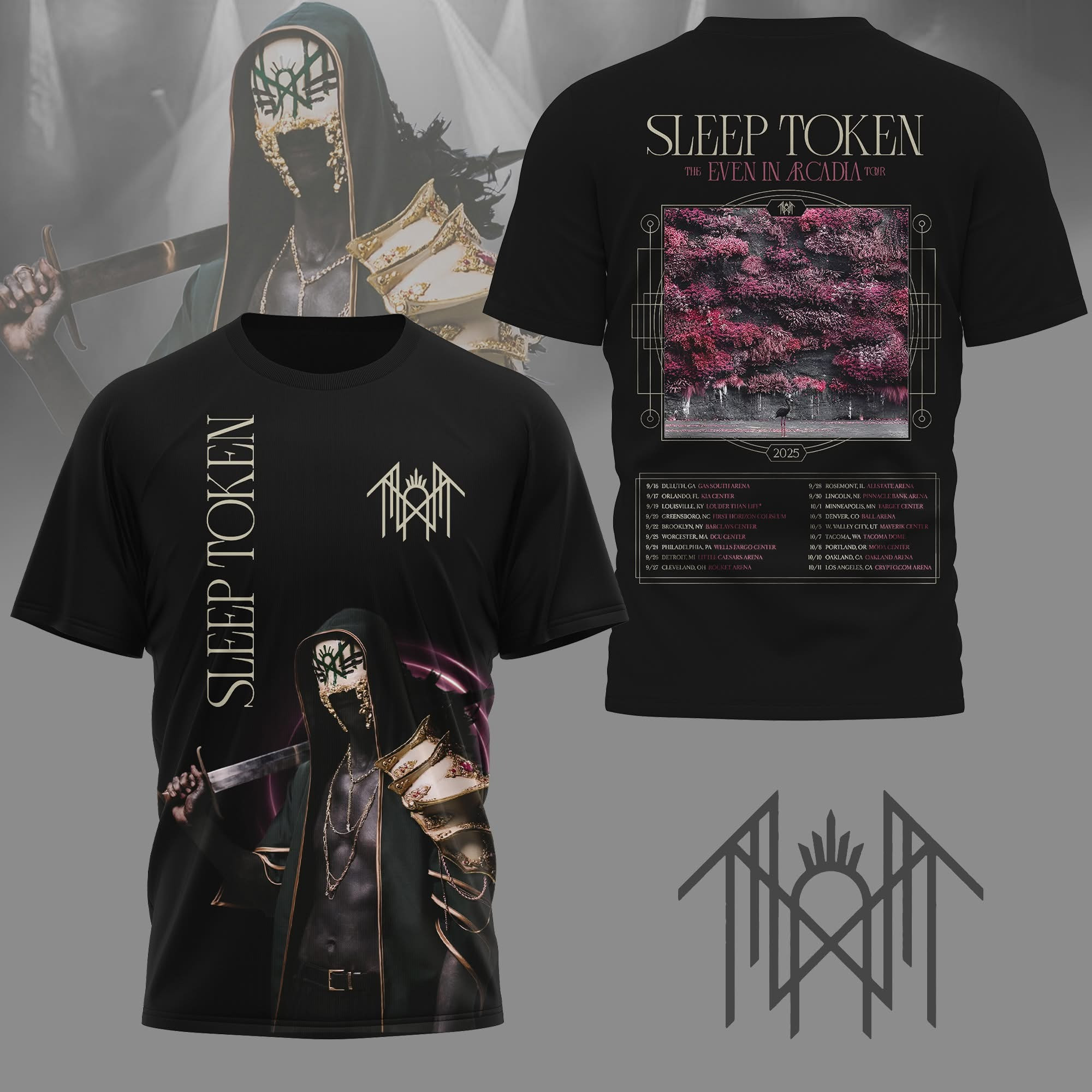 Sleep Token Shirt The Even In Arcadia Tour 2025 Sleep Token Merch Fan Gift Ideas