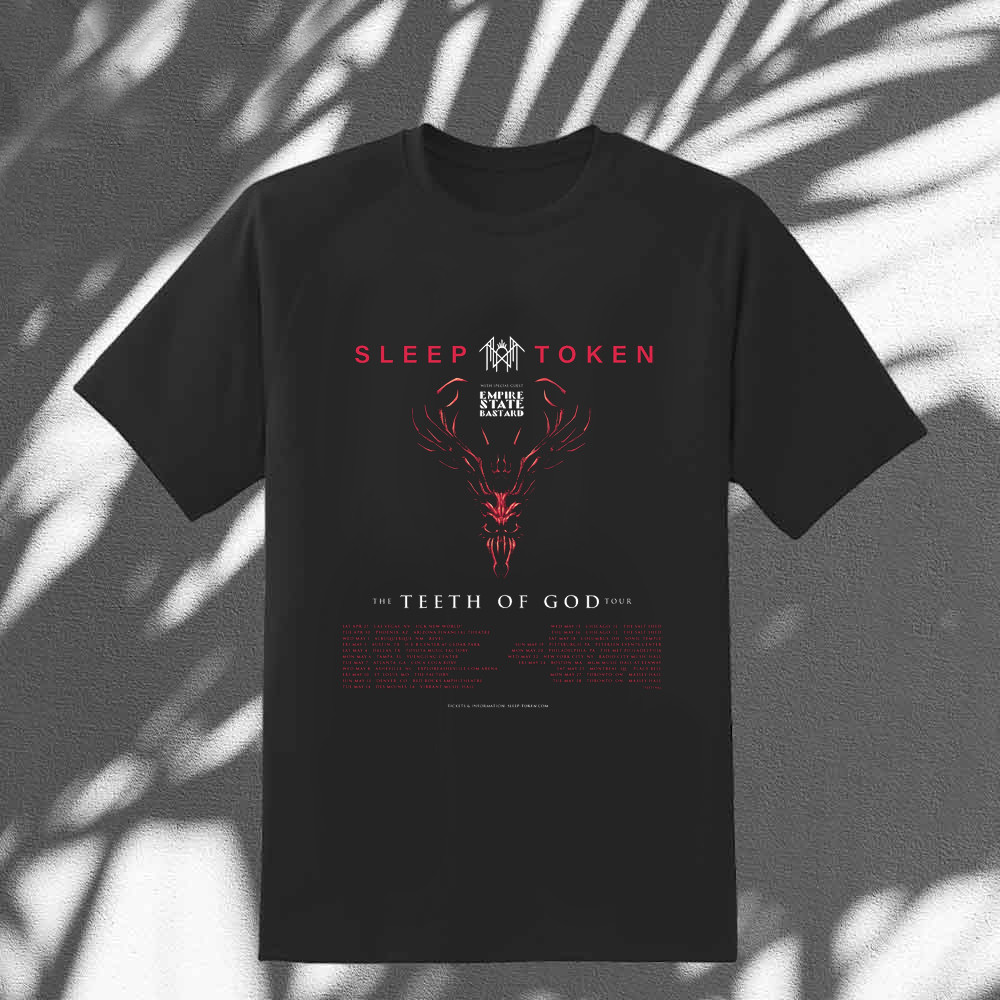Sleep Token T-Shirt Sleep Token The Teeth Of God Tour Shirt Merch Apparel