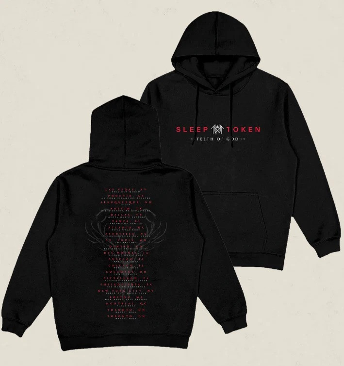 Sleep Token Teeth of God Tour Hoodie Sleep Token Merch Gifts For Music Enthusiasts