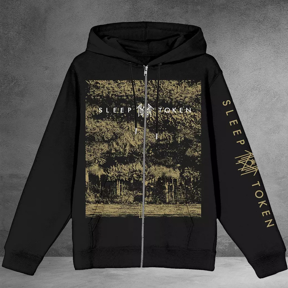 Sleep Token Zip Up Hoodie Even In Arcadia Album Cover Sleep Token Band Tour Fan Merch