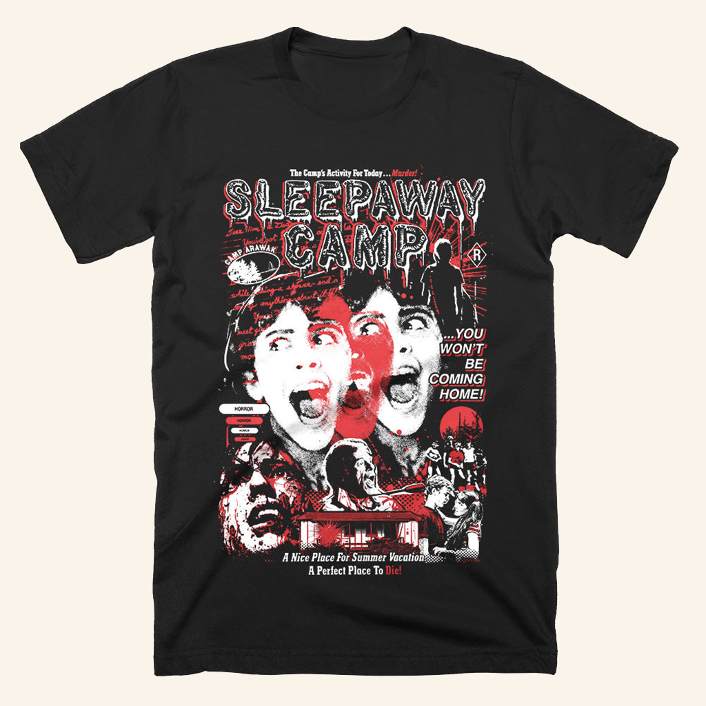 Sleepaway Camp A Nice Place For Summer Vacation T-Shirt Halloween Apparel Men Sleepaway Camp A Nice Place For Summer Vacation T-Shirt Halloween Apparel Men
