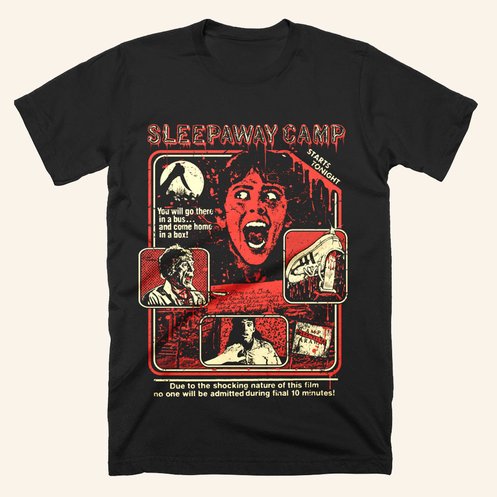 Sleepaway Camp Come Home In A Box T-Shirt Womens Halloween Apparel Gifts For Wife Sleepaway Camp Come Home In A Box T-Shirt Womens Halloween Apparel Gifts For Wife