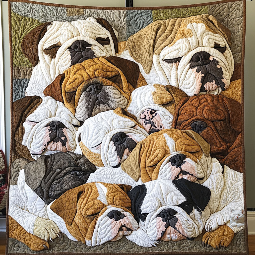 Sleeping Bulldog Throws And Blankets Best Anniversary Gifts