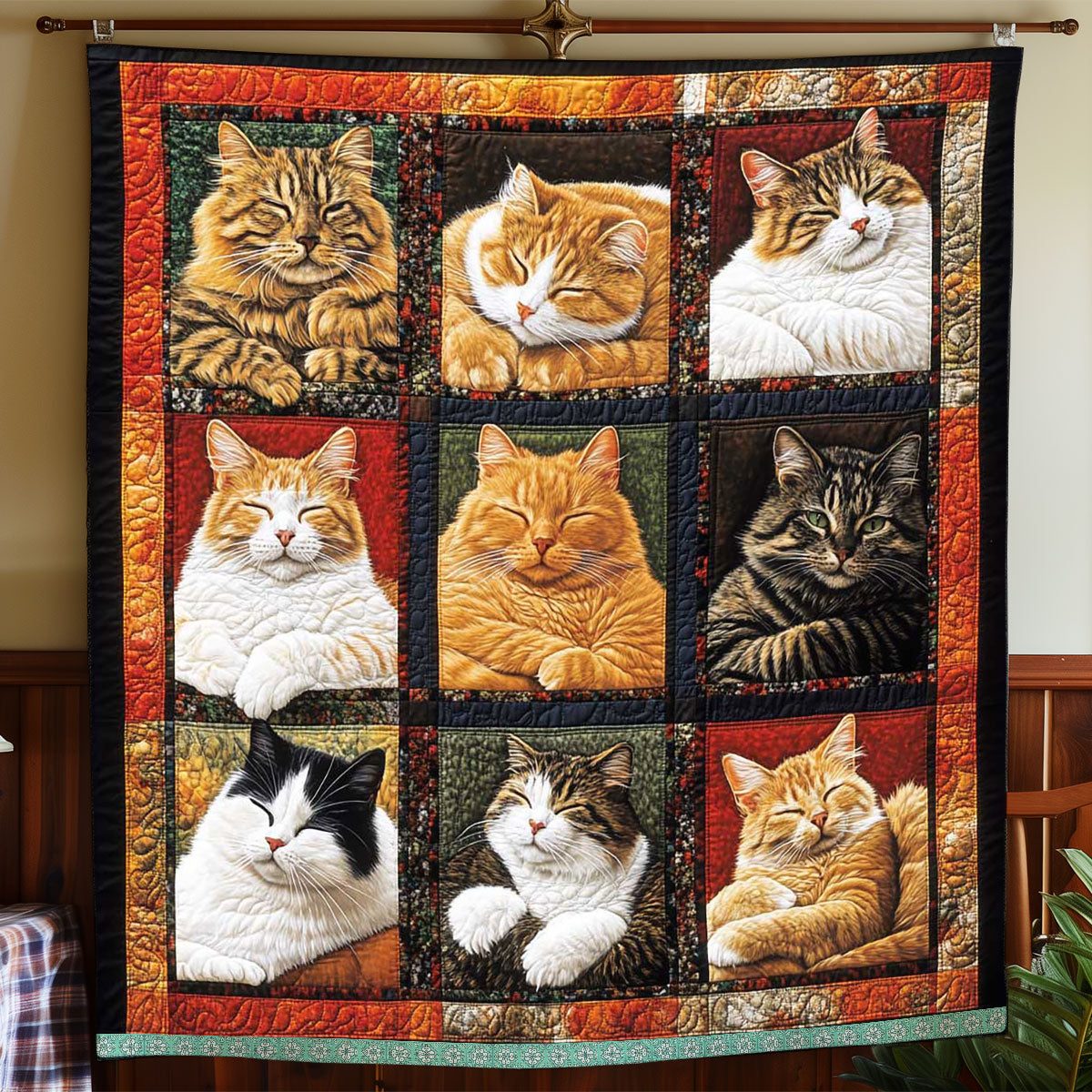 Sleeping Cat Collection Quilt Blanket Queen Size Blanket Daughter To Mum Gifts