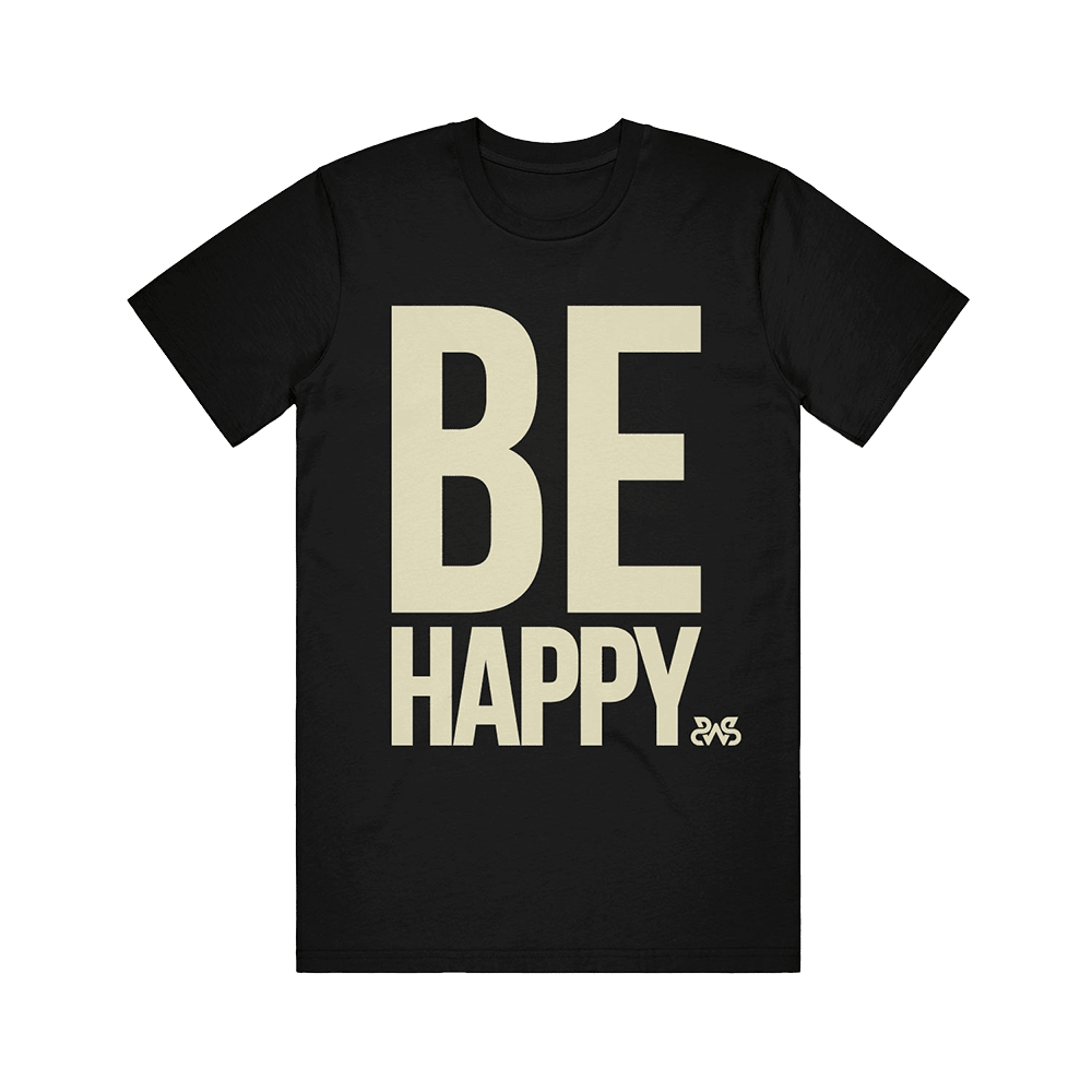 Sleeping With Sirens Merch Be Happy Black T-Shirt Fathers Day Delivery Gifts