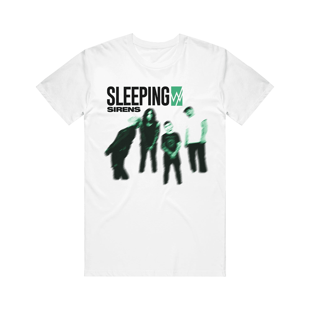 Sleeping With Sirens Merch Blurry Photo White T-Shirt Father's Day Gifts