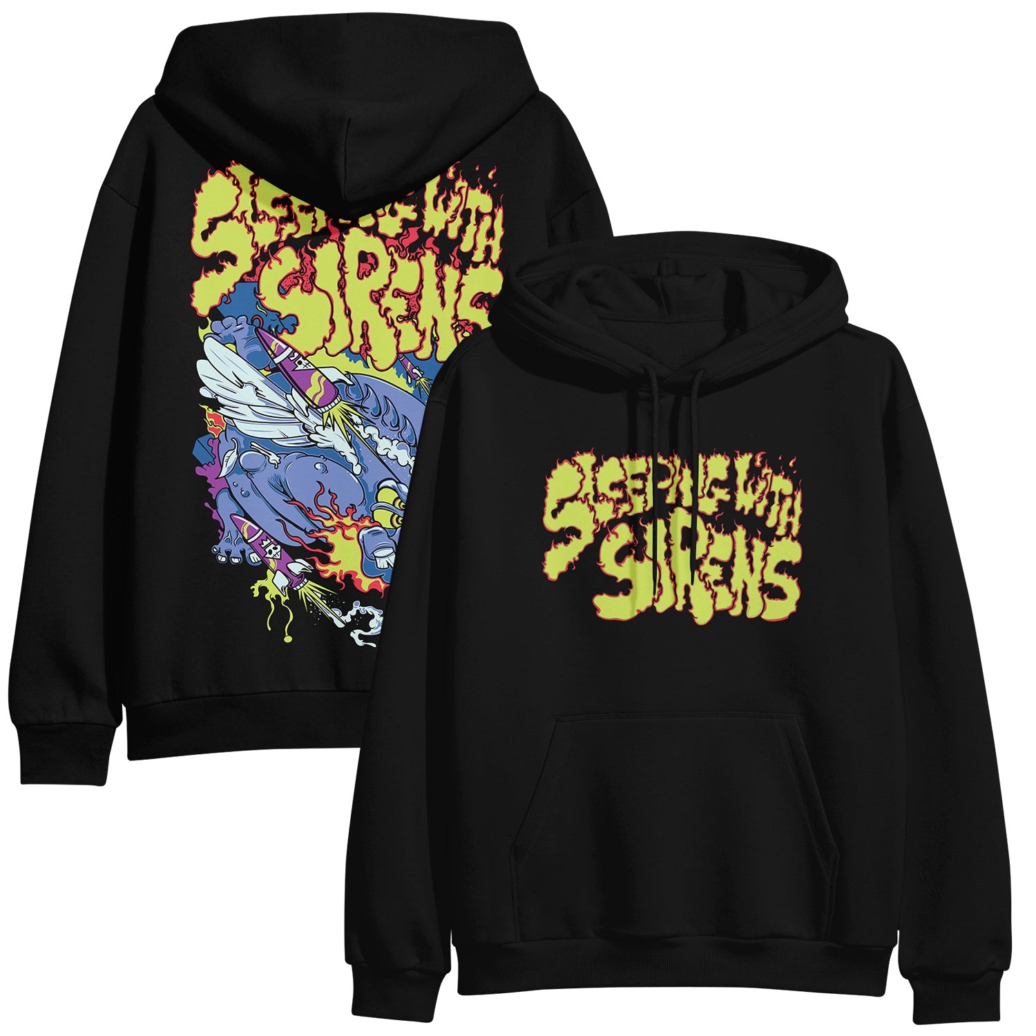 Sleeping With Sirens Merch Divebomb Hoodie Music Lover Gifts For Him