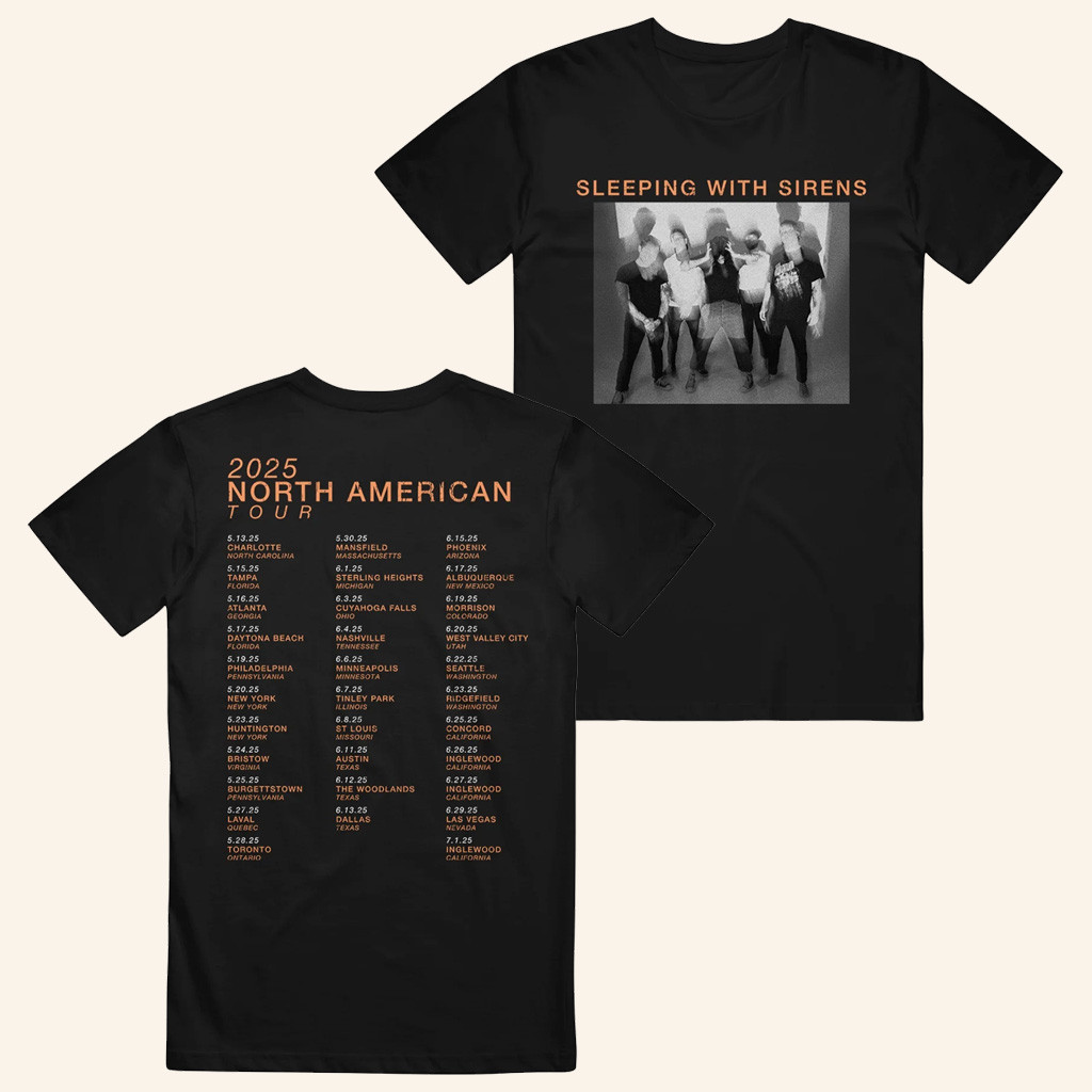 Sleeping With Sirens Merch Photo Tour 2025 T-Shirt Birthday Gift Ideas For Husband