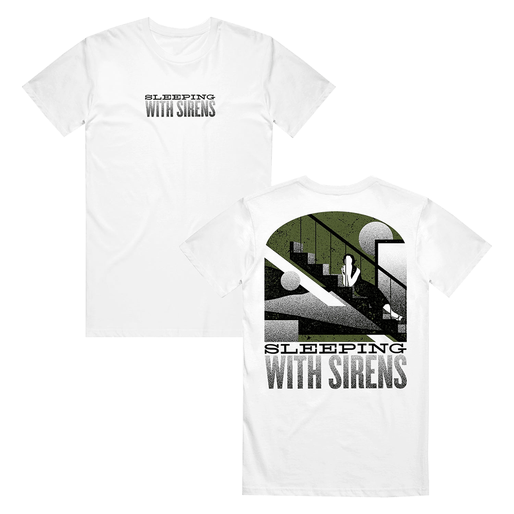 Sleeping With Sirens Merch Stairs T-Shirt Father In Law Gifts Dad's Day Sleeping With Sirens Merch Stairs T-Shirt Father In Law Gifts Dad's Day