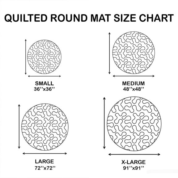 Sleepy Cat Quilted Round Mat Unique Front Door Decor Funny Gifts For Cat Lovers - Image 2