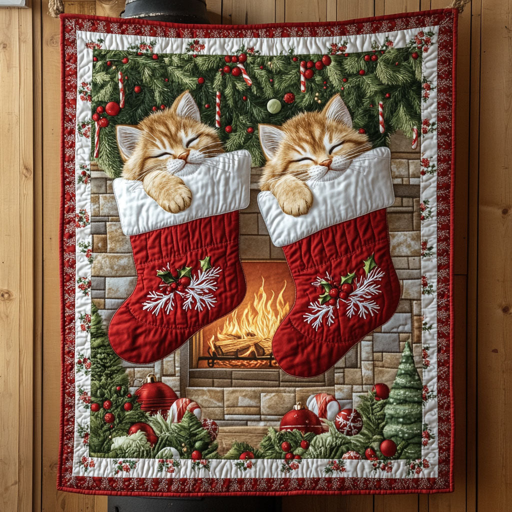 Sleepy Kittens Quilt Warm and Stylish Quilt Blanket for Winter Nights