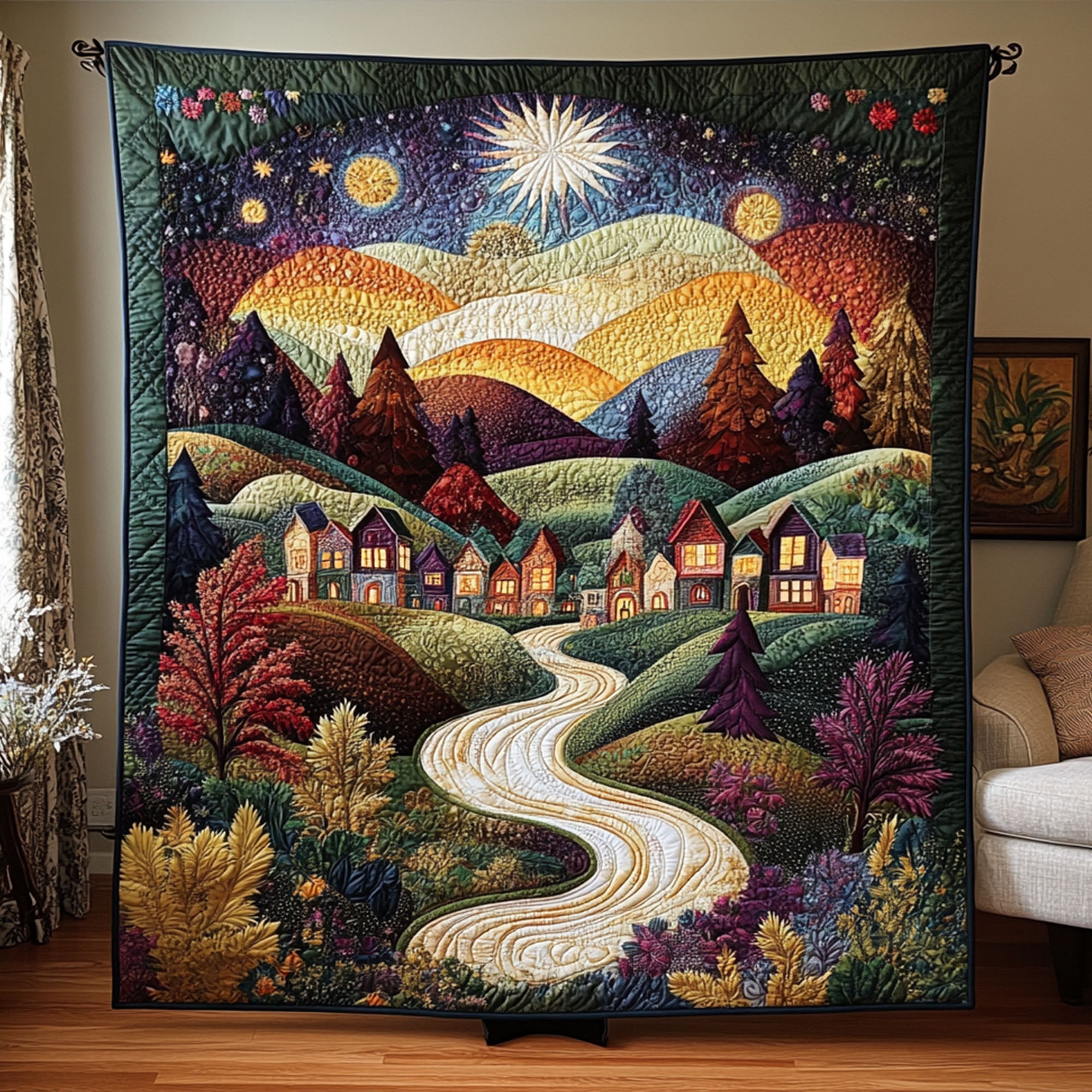 Sleepy Meadow Quilted Blanket Sofa Couch Throw Blanket Bear Gifts For Men